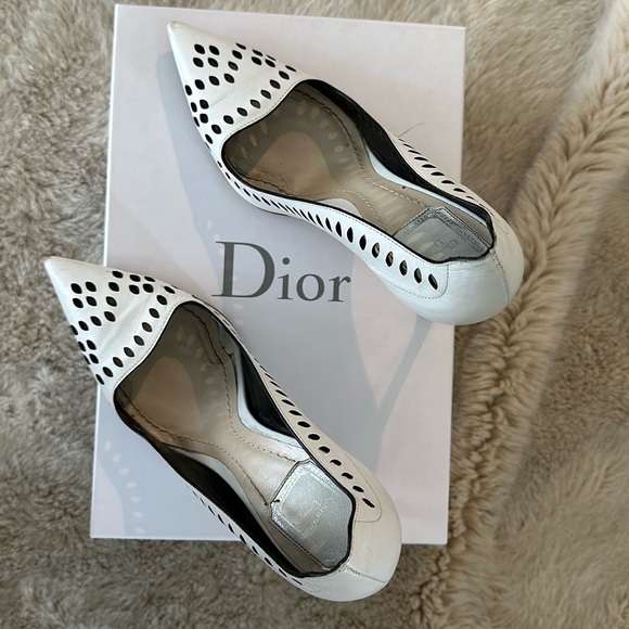 White Dior Verso 10cm Pumps size 37 - Picture 4 of 11